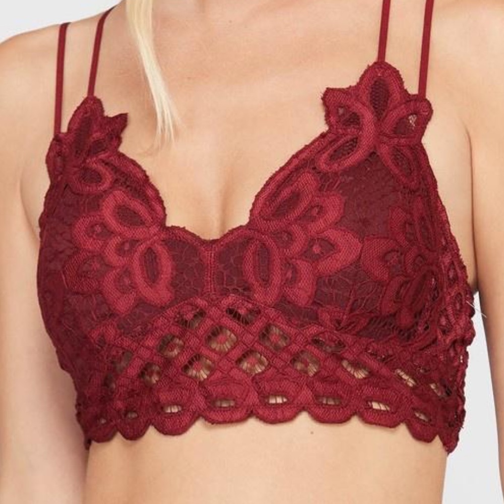 Paradise - Burgundy Lace Bralette